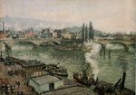 Писсарро Мост Корней в серый день 1896г
